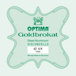 OPTIMA G.1202 Corda Singola Goldbrokat per Violoncello, RE