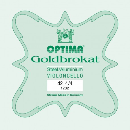 OPTIMA G.1202 Corda Singola Goldbrokat per Violoncello, RE