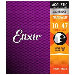 ELIXIR 11002 Nanoweb Extra Light Acoustic Bronze