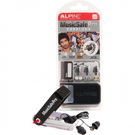 ALPINE MUSICSAFEPRO-MKIII-BK Kit auricolari per protezione uditiva con 3 filtri attenuazione